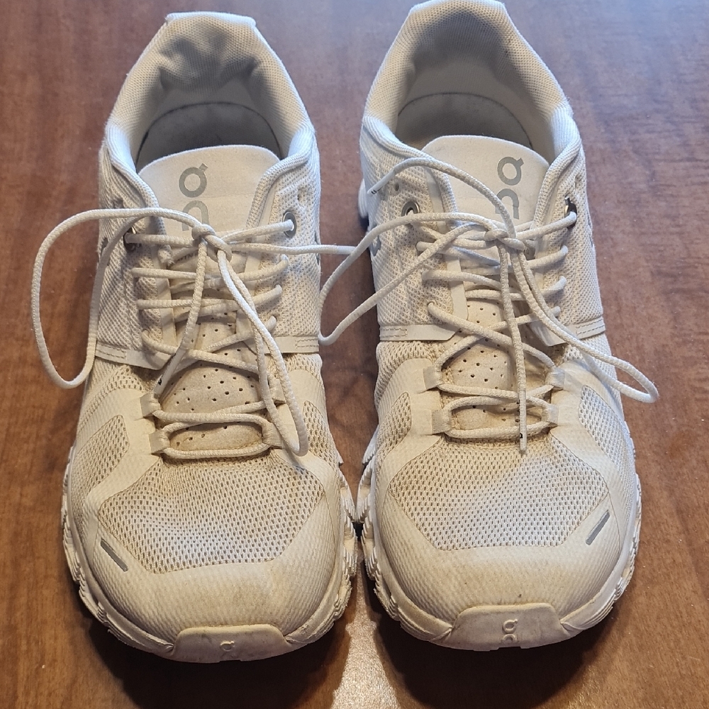 On Cloud Running White Athletic Shoes